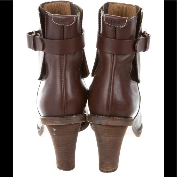 Chloe round toe ankle boots - Picture 3 of 4